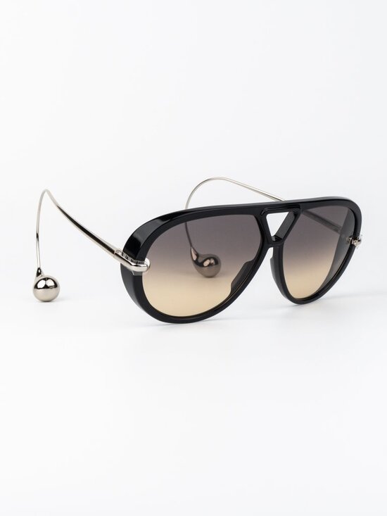 Bottega Veneta Women Sunglasses Black Silver Brown Gradient BV1273S 010 main image 11